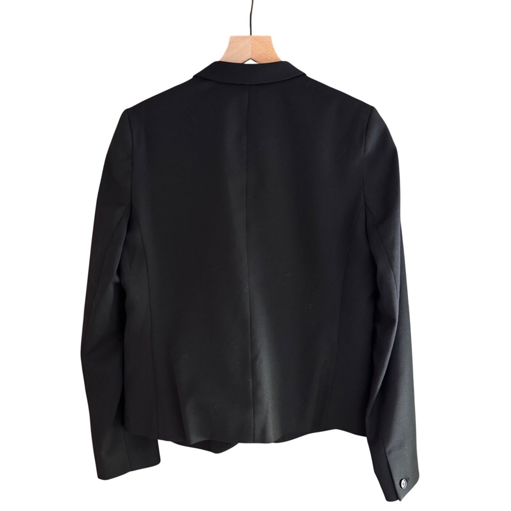 ba&sh Black Virgin Wool Blend Single Button Blazer Jacket Size Medium - Picture 2 of 5